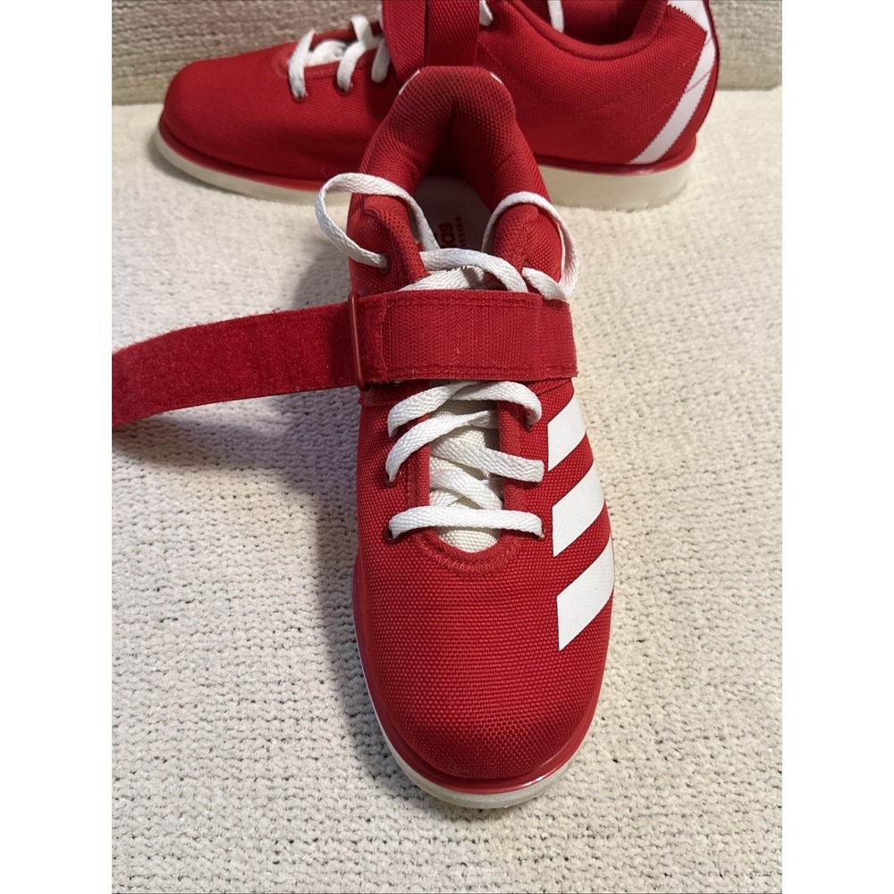 Adidas Powerlift 4 Japan EG5175 Weightlifting Shoes Men's Size 8 Red EUC - Picture 10 of 13